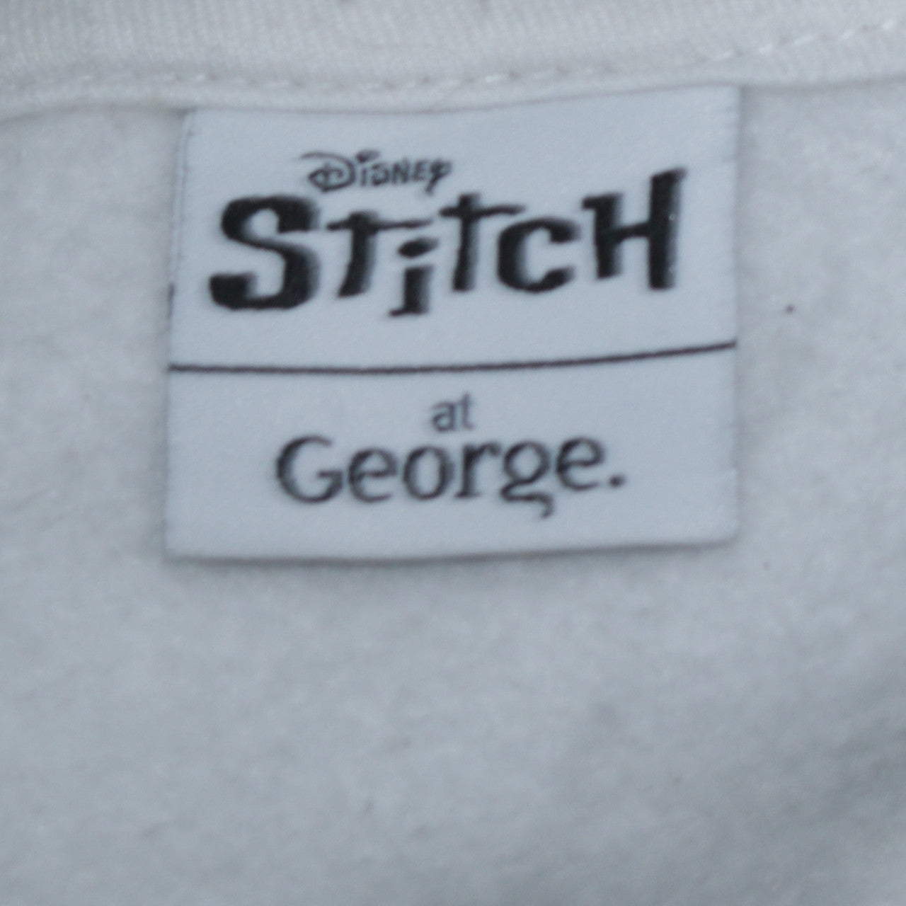 Disney Stitch at George Women's Cream 2XL Pullover Sweatshirt
