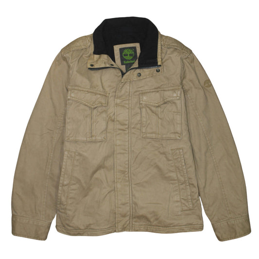 Timberland Men's Beige Cotton Military Jacket Size S