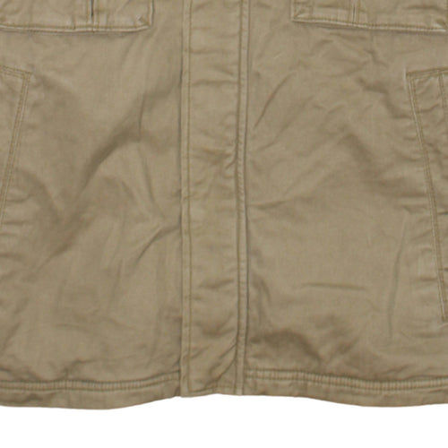 Timberland Men's Beige Cotton Military Jacket Size S