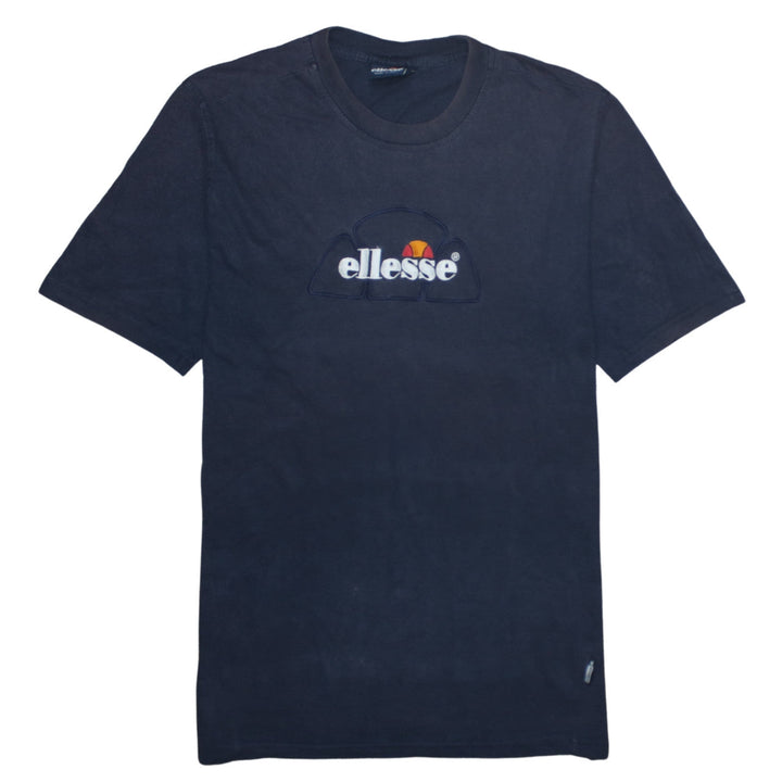 Ellesse Men's Blue Cotton Embroidered Logo T-Shirt Size L