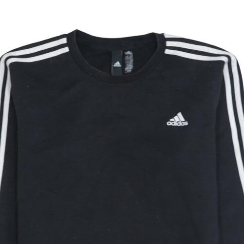 adidas Men’s Black M Crew Neck Pullover Sweatshirt