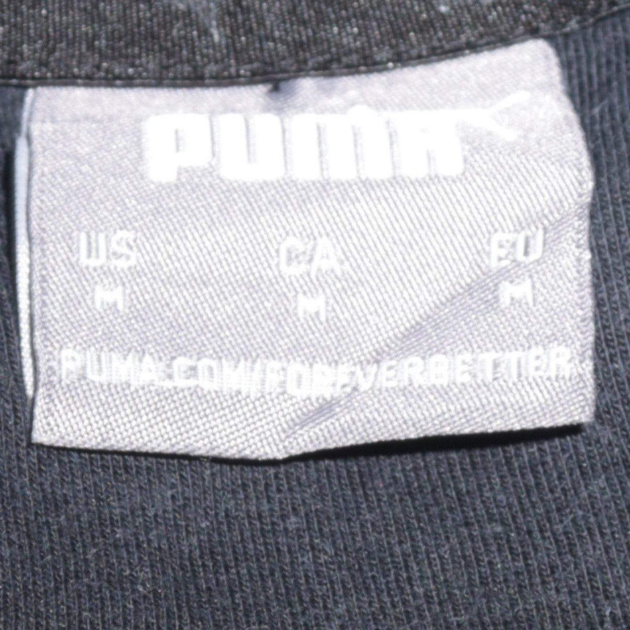Puma Men's Black Cotton Crew Neck Long Sleeve Sports Sweatshirt M