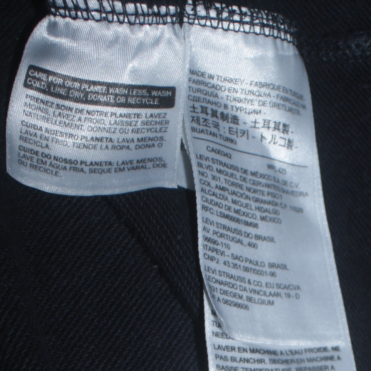 Levi's Women Black L Pullover Hoodie with Logo Print