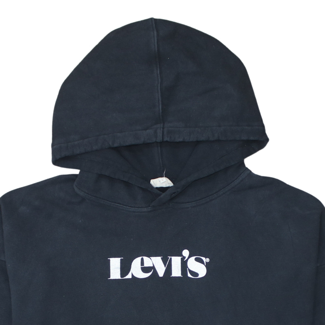 Levi's Women Black L Pullover Hoodie with Logo Print
