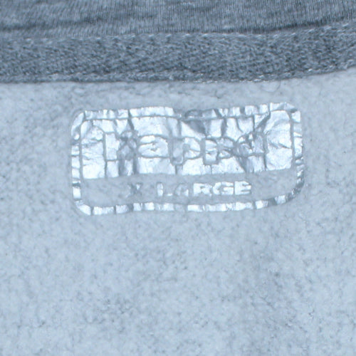 Kappa Men's Grey Full Zip Hoodie XL Regular Fit Casual Sportswear