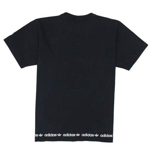 Adidas Mens Black Crew Neck Short Sleeve Logo T-Shirt Size L