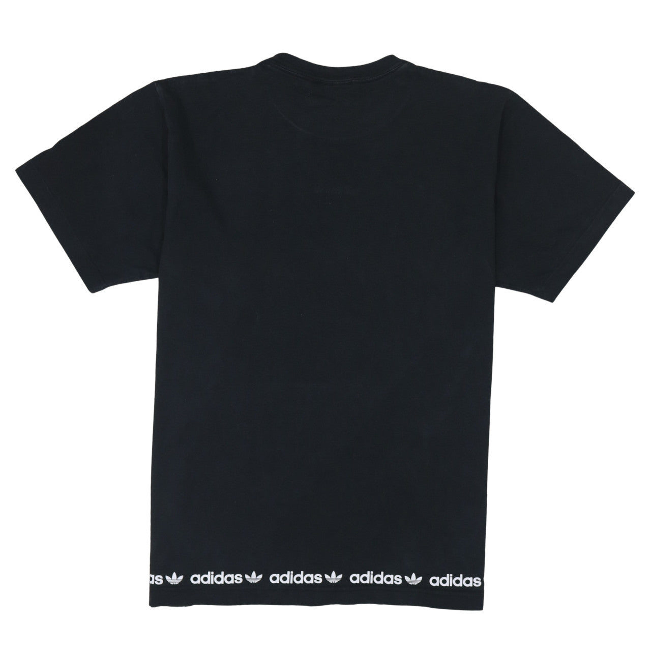 Adidas Mens Black Crew Neck Short Sleeve Logo T-Shirt Size L