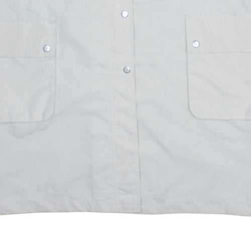 Levi Strauss & Co. Men's White Cotton Parka Coat Size S Hooded