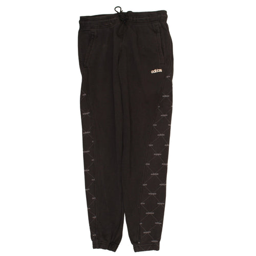 Adidas Womens Black Jogger Sweatpants Size S Elastic Waist Drawstring