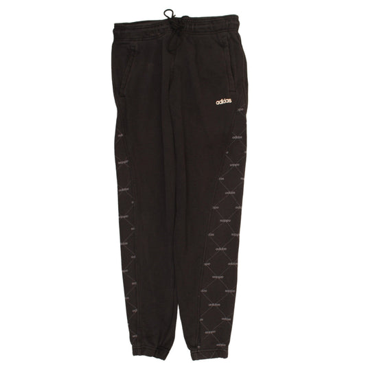Adidas Womens Black Jogger Sweatpants Size S Elastic Waist Drawstring