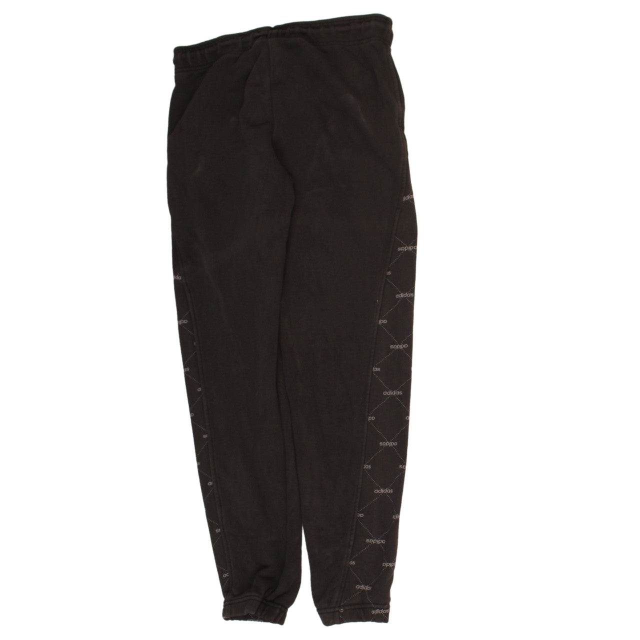 Adidas Womens Black Jogger Sweatpants Size S Elastic Waist Drawstring