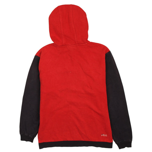 Fila Boys Red and Black Pullover Hoodie 13-14 Years Graphic Logo Cotton