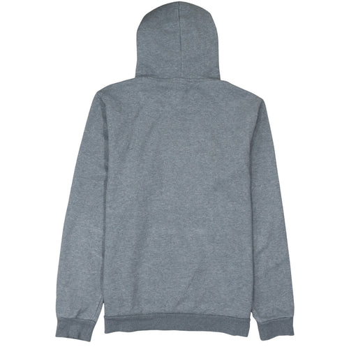 Puma Men's Grey Pullover Hoodie L Logo Fleece Sweatshirt