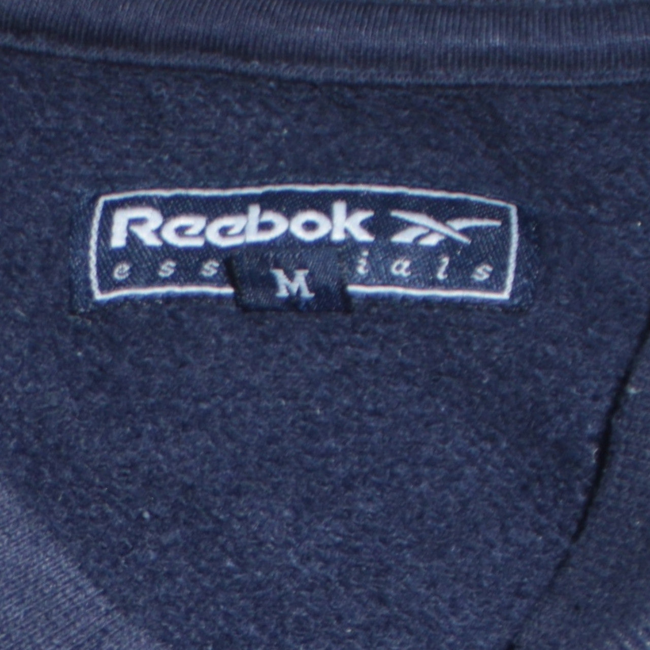 Reebok Men's Blue Logo Pullover Sweatshirt Medium Retro Style