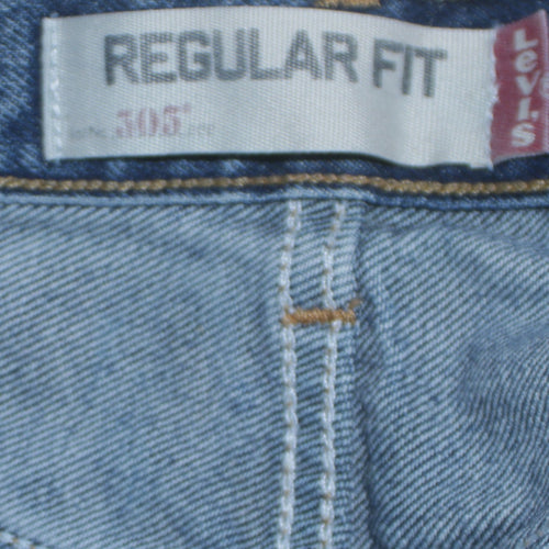 Levi's 505 Regular Fit Men's Blue 30x32 Straight Denim Jeans