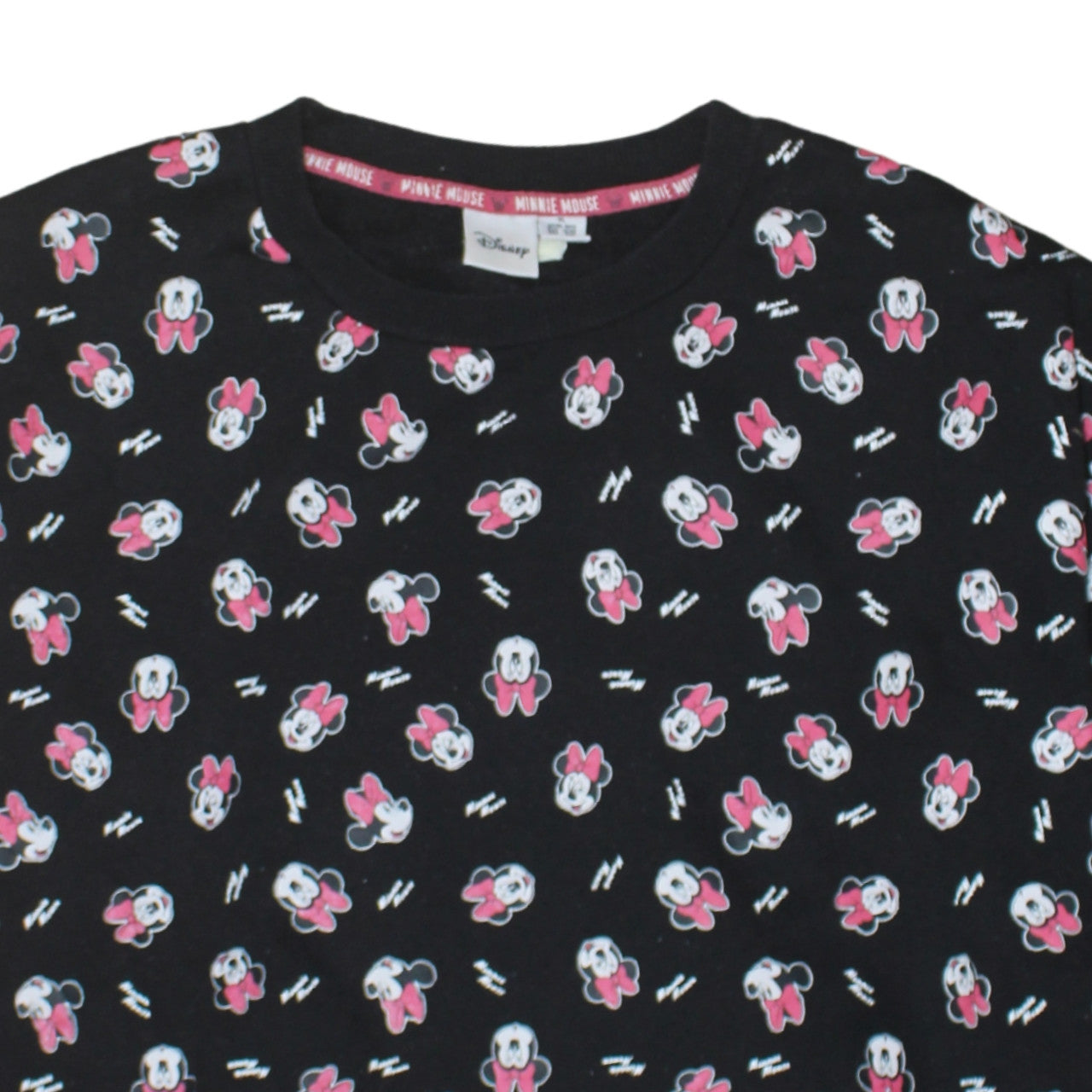 Disney Women Black Minnie Mouse XL Sweatshirt Long Sleeve Pullover