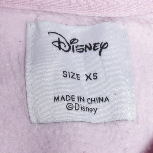 Disney x Primark Women Pink XS Pullover Sweatshirt Stitch Print