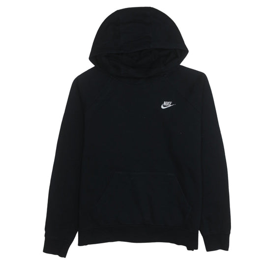 Nike Men's Black Pullover Hoodie M Logo Fleece Sweatshirt