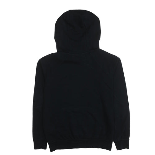 Nike Men's Black Pullover Hoodie M Logo Fleece Sweatshirt