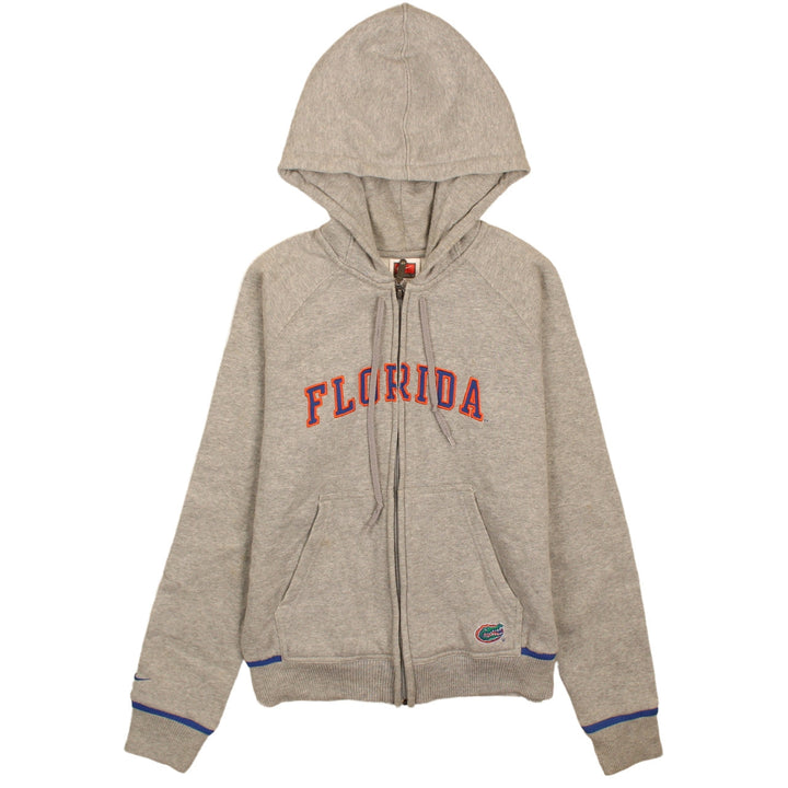 Nike Team Womens Grey Florida Full Zip Hoodie Size S