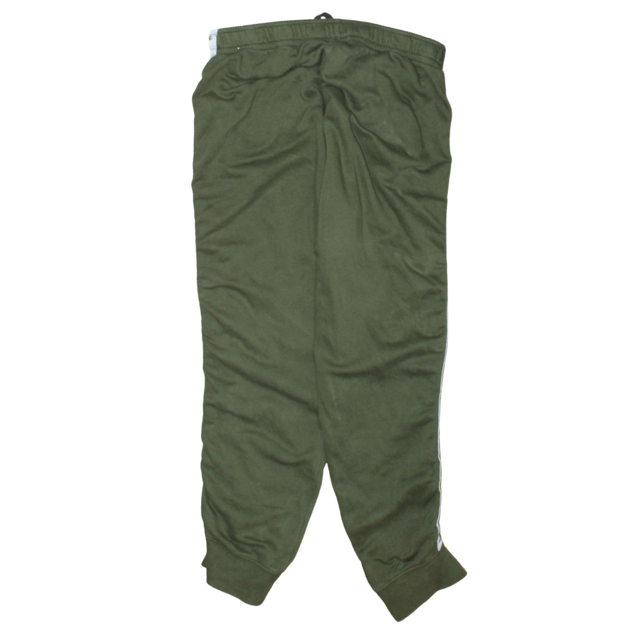 Nike Men's Green Track Pants L Side Stripe Cotton Blend