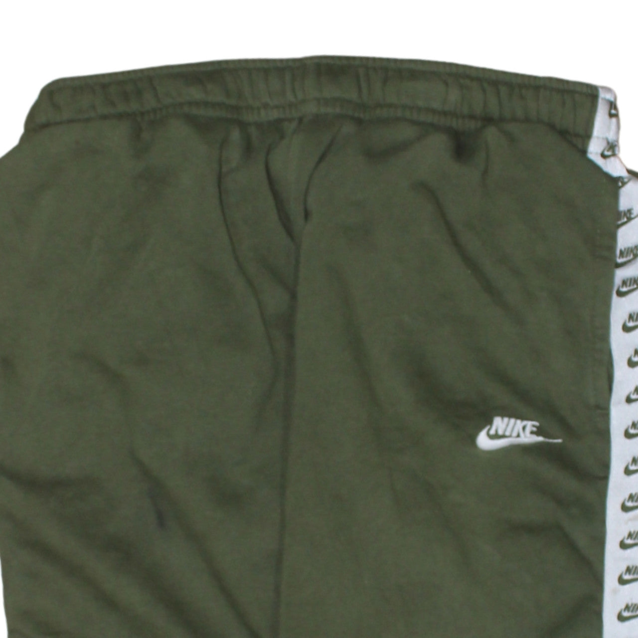 Nike Men's Green Track Pants L Side Stripe Cotton Blend