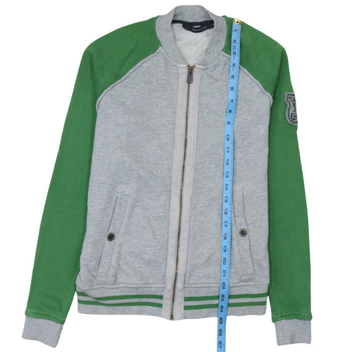 Calvin Klein Jeans Men's Grey & Green Full Zip Sweatshirt S