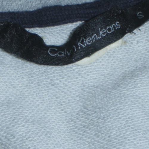 Calvin Klein Jeans Men's Grey & Green Full Zip Sweatshirt S