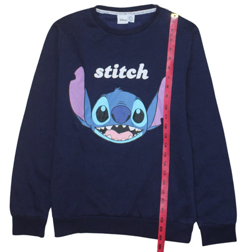 Disney Women’s Blue Stitch Pullover Sweatshirt Size M