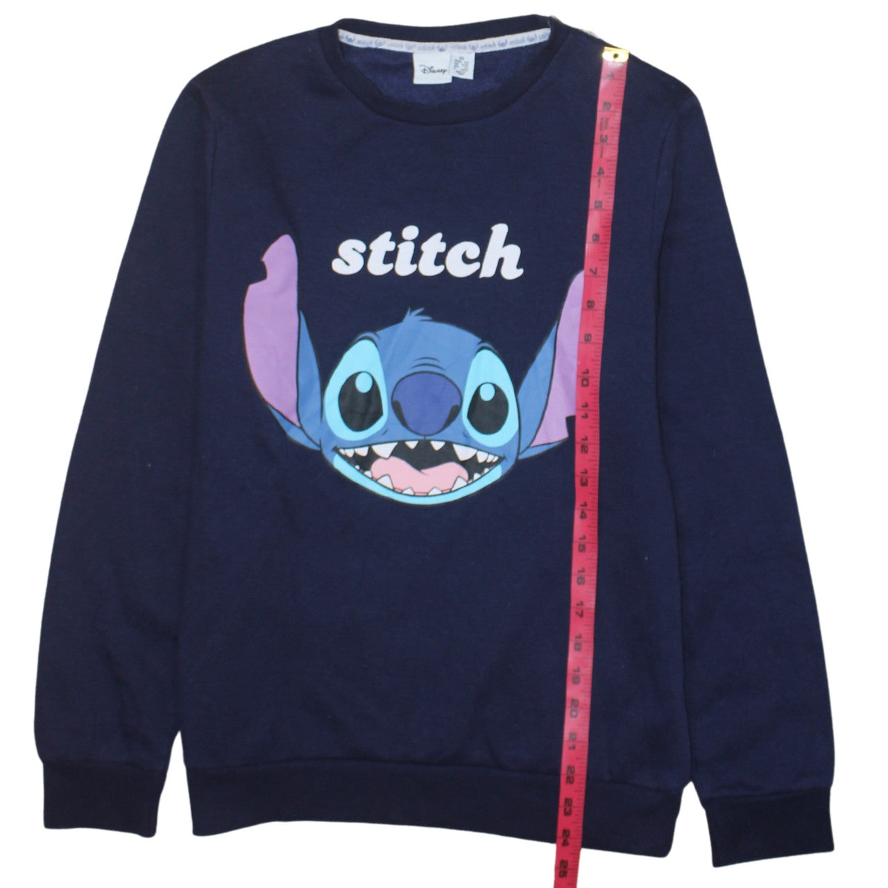Disney Women’s Blue Stitch Pullover Sweatshirt Size M