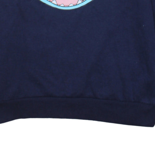 Disney Women’s Blue Stitch Pullover Sweatshirt Size M