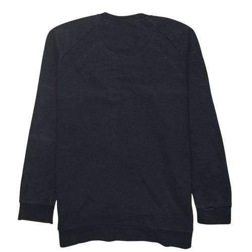 Adidas Mens Black Long Sleeve Crew Neck Pullover Sweatshirt L