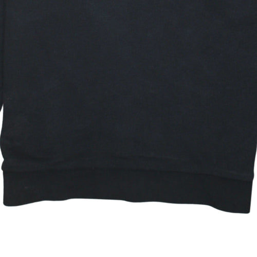 Adidas Mens Black Long Sleeve Crew Neck Pullover Sweatshirt L