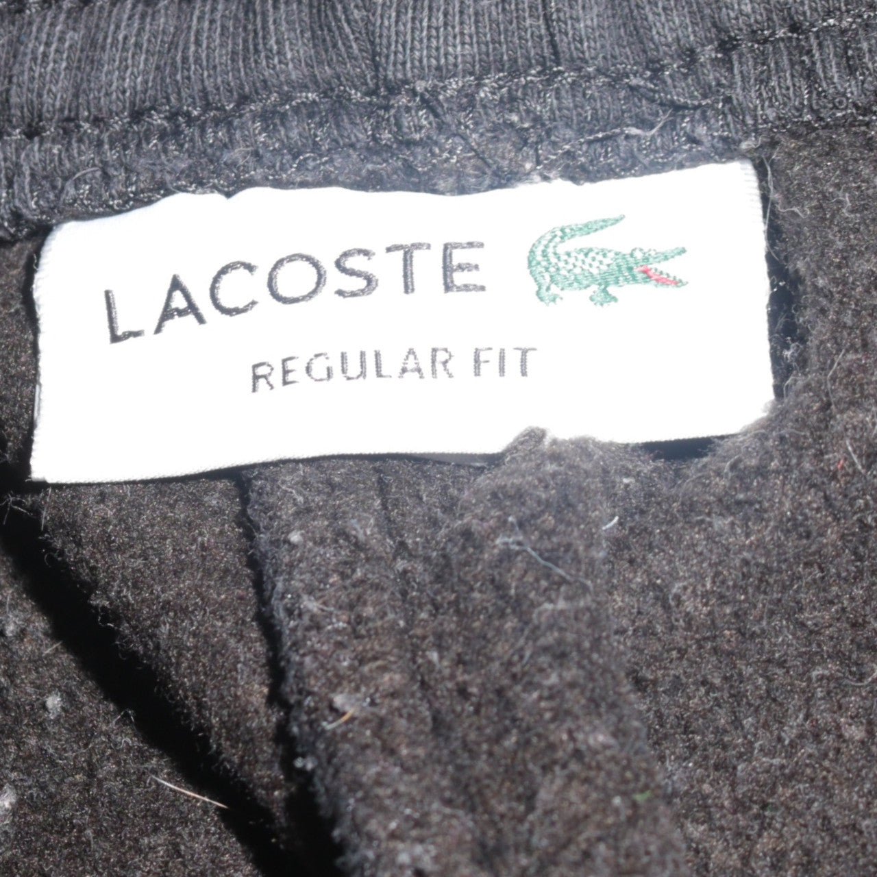 Lacoste Men's Black Regular Fit Sweat Shorts Size S