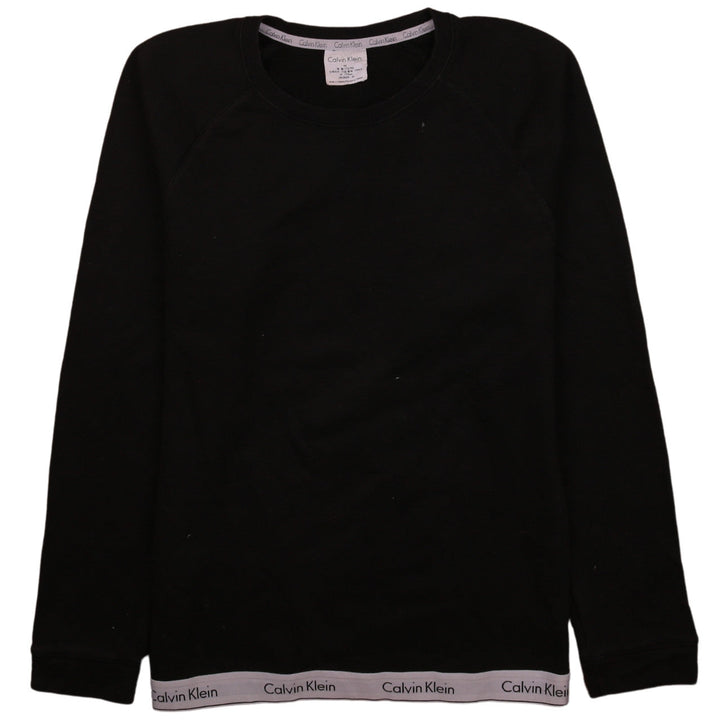 Calvin Klein Men's Black Crew Neck Logo Sweatshirt Size M