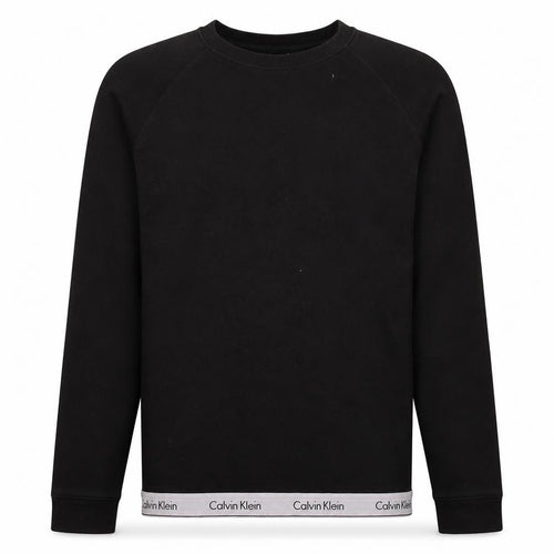 Calvin Klein Men's Black Crew Neck Logo Sweatshirt Size M