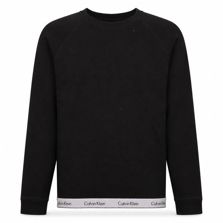 Calvin Klein Men's Black Crew Neck Logo Sweatshirt Size M