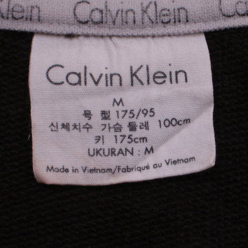 Calvin Klein Men's Black Crew Neck Logo Sweatshirt Size M