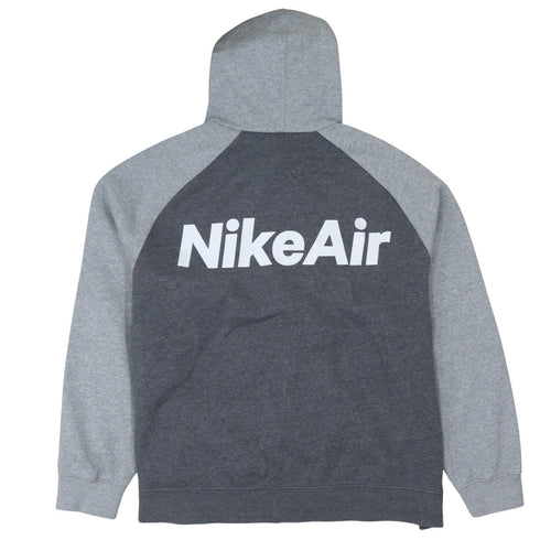 Nike Men's Grey Colour Block Full Zip Hoodie XXL