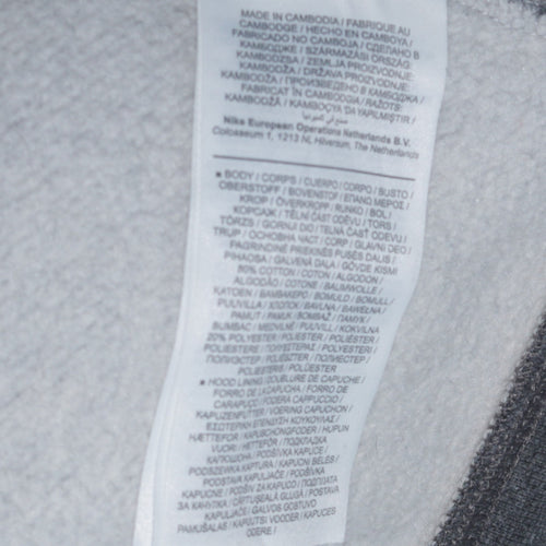 Nike Men's Grey Colour Block Full Zip Hoodie XXL