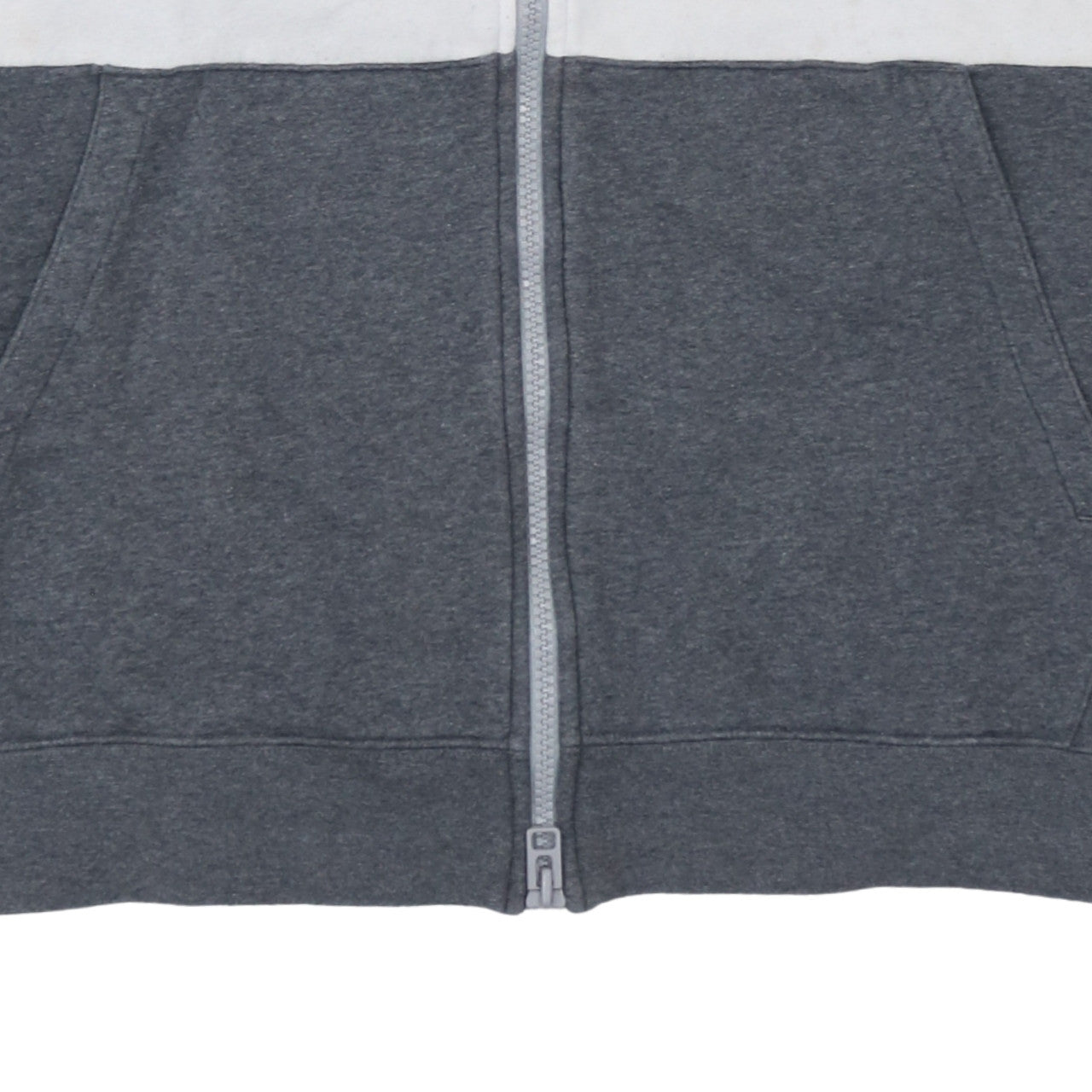 Nike Men's Grey Colour Block Full Zip Hoodie XXL