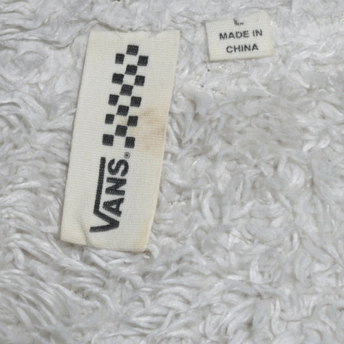 Vans Women Grey Full Zip Hoodie Sherpa Lined Size M Casual Sweatshirt
