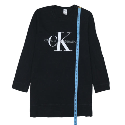 Calvin Klein Men’s Black Long Sleeve Logo T-Shirt Size L