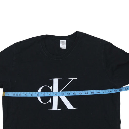 Calvin Klein Men’s Black Long Sleeve Logo T-Shirt Size L