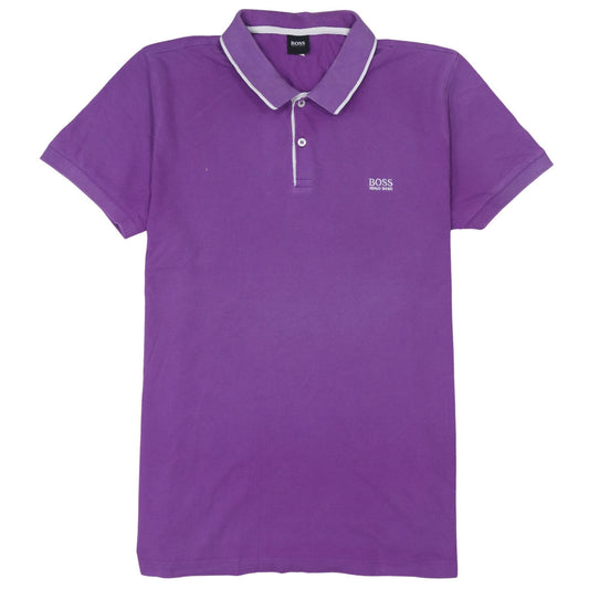 Hugo Boss Men's Purple Cotton 2XL Polo Shirt