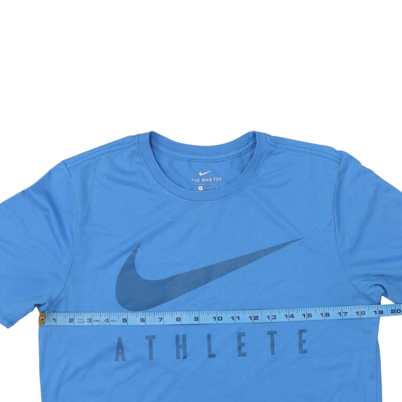 Nike Men's Blue Athletic Fit Dri-Fit Sports Graphic T-Shirt Size M