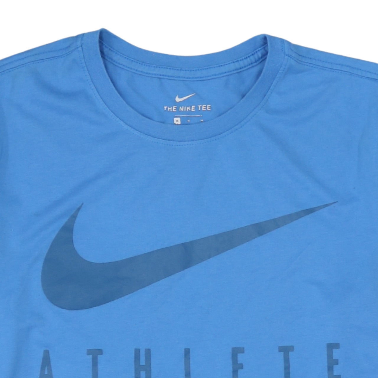 Nike Men's Blue Athletic Fit Dri-Fit Sports Graphic T-Shirt Size M