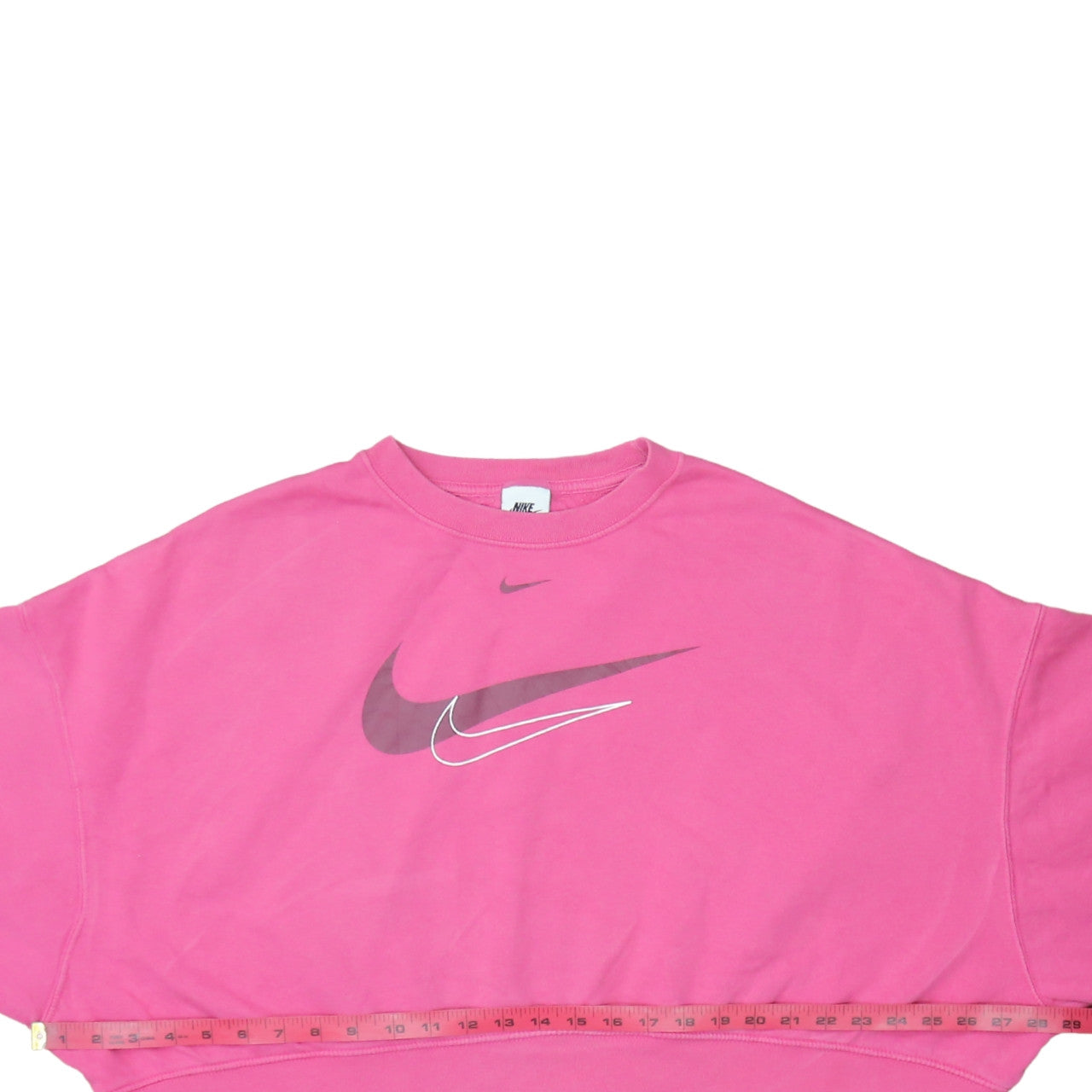 Nike Women’s Pink Loose Fit Crew Neck Pullover Sweatshirt M