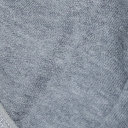 Nike Men's Grey Full Zip Hooded Sweatshirt L Sports Logo