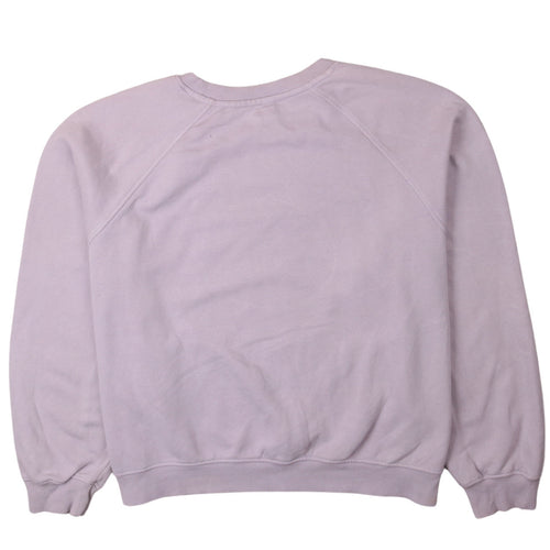 H&M Disney Women Purple Mickey Mouse Sweatshirt Size S Crew Neck Pullover